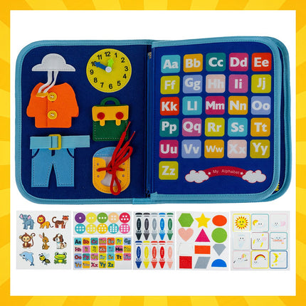 Montessori senzorická kniha – naučné aktivity 7v1