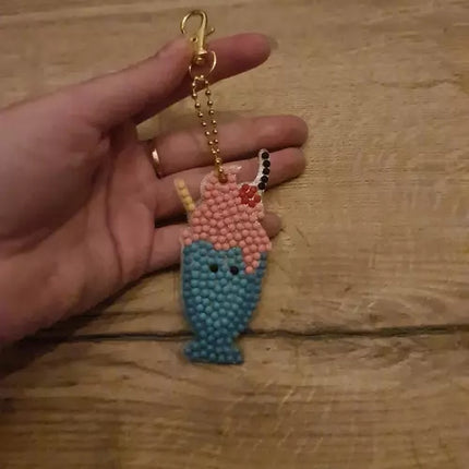 Mosaic diamond embroidery + keyrings Kruzzel 20454