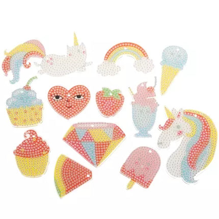 Mosaic diamond embroidery + keyrings Kruzzel 20454