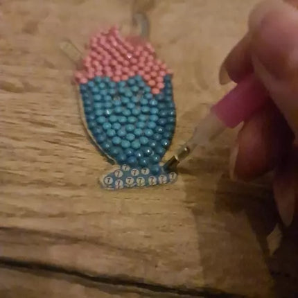 Mosaic diamond embroidery + keyrings Kruzzel 20454