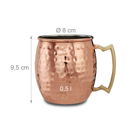 Hrnky Moscow Mule, sada 2 ks
