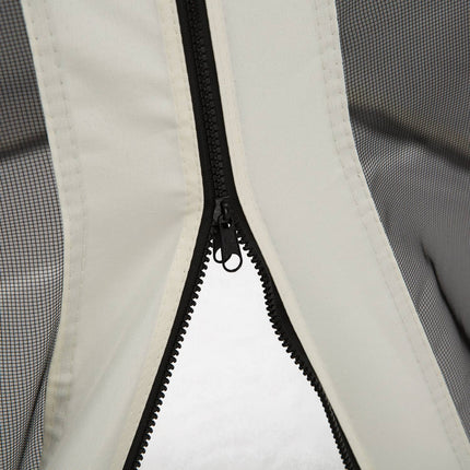 Moskytiéra pro altán – černá, 3x3m, nylonová síť na zip, 4 panely