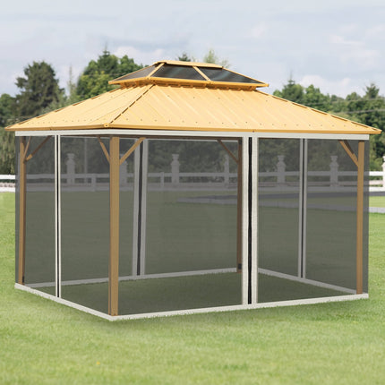 Moskytiéra pro altán 3x4, 4 panely, zip, černý nylon
