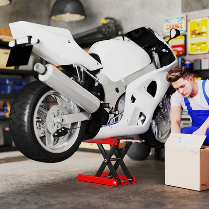 Zvedací stojan na motocykl, nosnost 500kg, ocel, skládací
