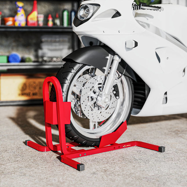 Motorradständer für 17-21 Zoll Räder, Metall, Rot