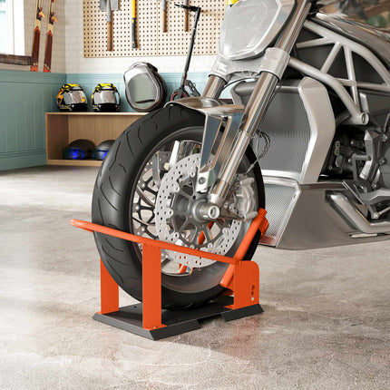 Zakládací klín na kolo motocyklu, nastavitelný, ocel, nosnost 816.5 kg