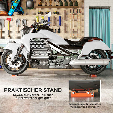 Stojan na čištění kol motocyklu, pro pneumatiky <180 mm, nosnost 220 kg