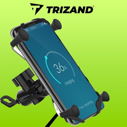 Motorrad-Telefonhalterung mit Ladegerät 