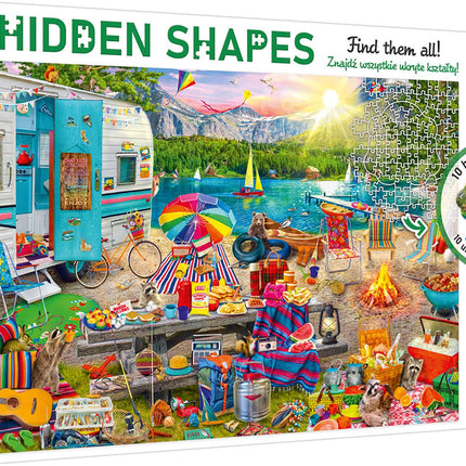 Puzzle výlet obytným vozem, 1000 dílků, zábava pro celou rodinu