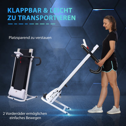 Motorizovaný skládací běžecký pás, 12 programů, nosnost 100 kg
