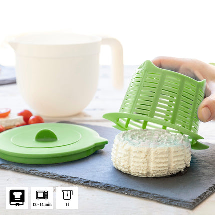 Forma na výrobu čerstvého sýra s návodem a recepty Freashy InnovaGoods