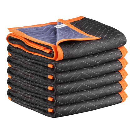 Moving Blankets 6-Pack, 72 x 40 in, Cotton Filled