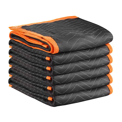 Moving Blankets, 6-Pack 80 x 72 in Recycled Cotton