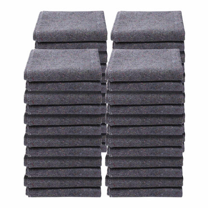 Moving Blankets, 72 x 54 In, 24-Pack Recycled Cotton