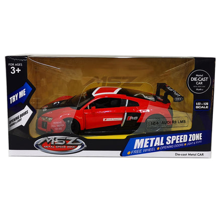 Kovový model Msz Audi R8 Lms, měřítko 1:24
