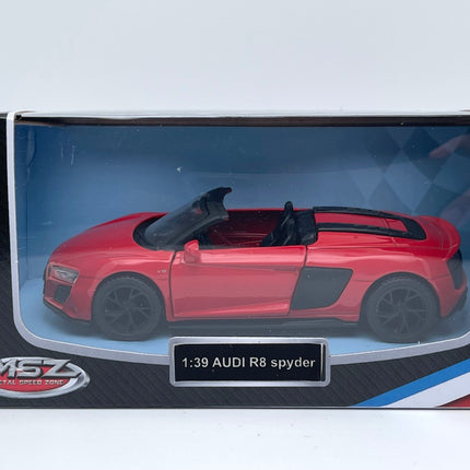 Kovový model Msz Audi R8 Spyder, měřítko 1:39