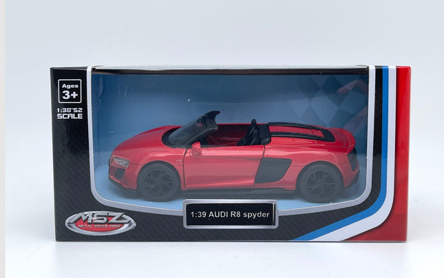 Kovový model Msz Audi R8 Spyder, měřítko 1:39