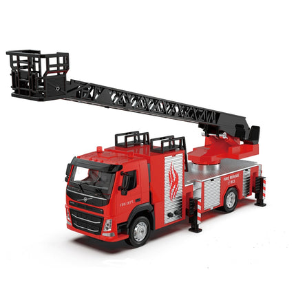 Msz Die-Cast Model Volvo Fire Fighting Ladder Truck, Scale 1:50