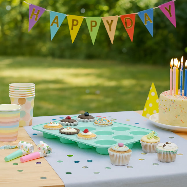 Muffin-Cupcake-Aufbewahrungsbox, fasst 24, zweistufig