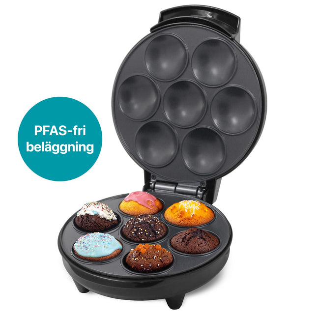 Muffinovač keramický na 7 muffinů 700W MM400 černý