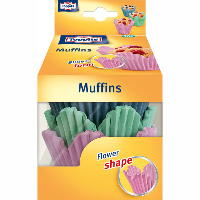 Formičky na muffiny ve tvaru květiny 36-P 16 ks DFP