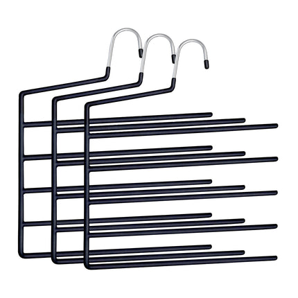 Mehrfach-Hosenbügel, rutschfest, platzsparend, 5er-Pack