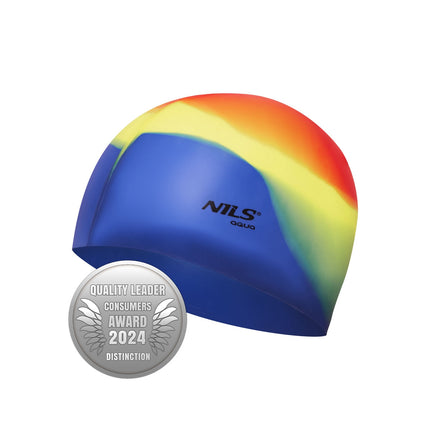 Multicolor Silicone Swimming Cap – Adult Size