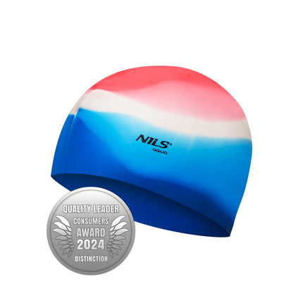 Multicolor Silicone Swimming Cap – Adult Size