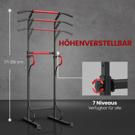 Multifunktionale Dip-Station, Höhenverstellbar, 120 kg Tragkraft