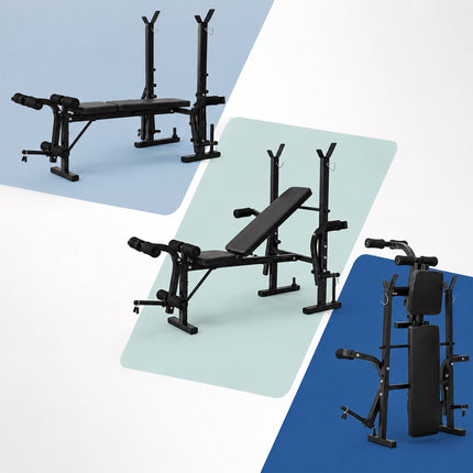 Multifunctional Home Gym Bench with Adjustable Backrest