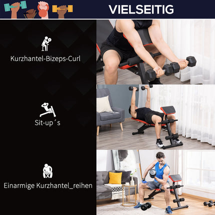 Nastavitelná posilovací lavice – 6 úhlů, nosnost do 120 kg