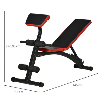 Nastavitelná posilovací lavice – 6 úhlů, nosnost do 120 kg