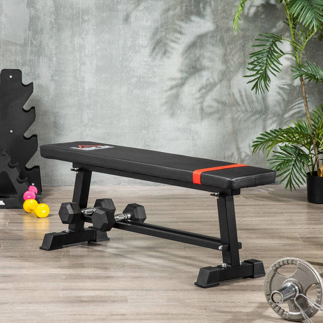 Multifunkční posilovací lavice – nosnost 150 kg, černý kov