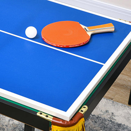 2v1 herní stůl – kulečník a stolní tenis, nastavitelná výška