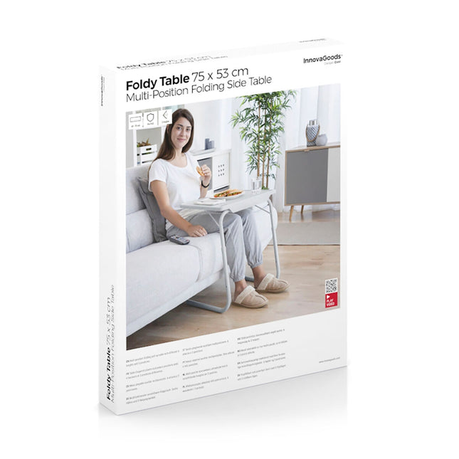 Polohovatelný skládací odkládací stolek Foldy Table InnovaGoods