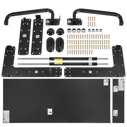Murphy Bed Hardware Kit, Queen Horizontal, Gas Struts