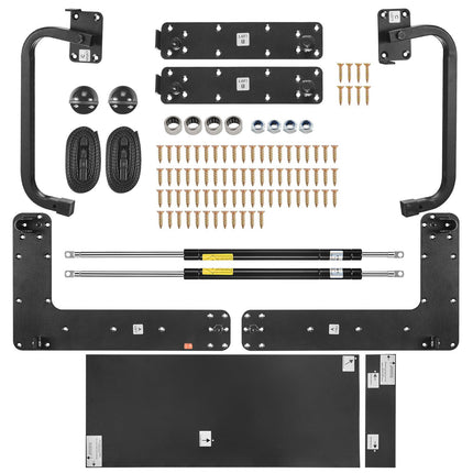 Murphy Bed Hardware Kit, Queen Horizontal, Gas Struts