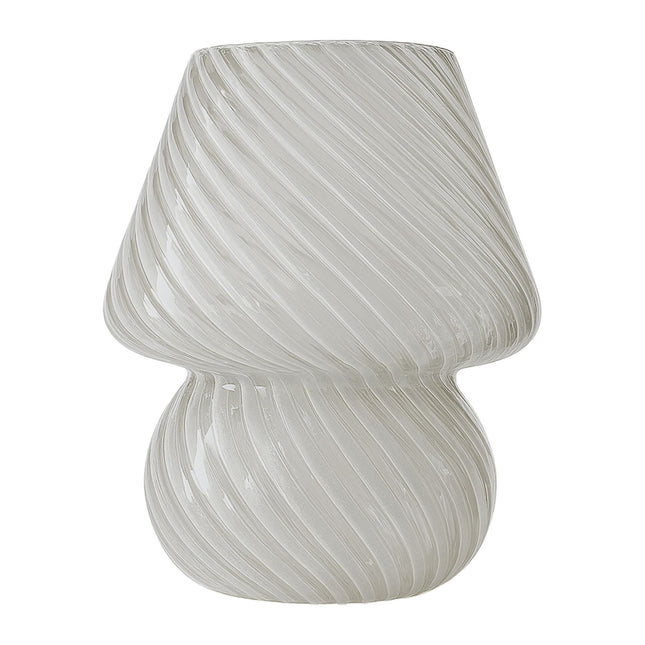 Mushroom Glass Table Lamp, LED, 3 Light Colors