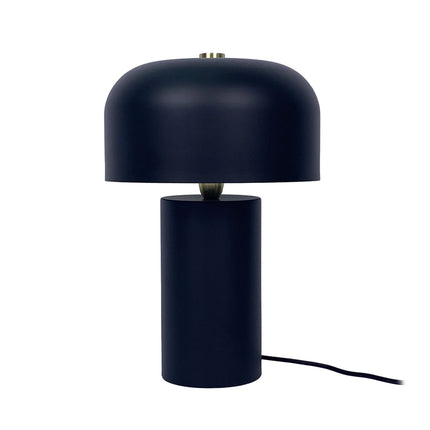 Stolní lampa houba – minimalistický design, zlatý detail