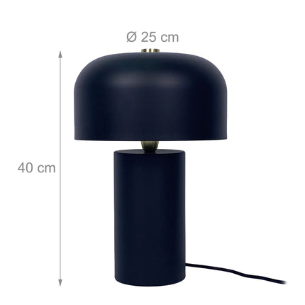 Stolní lampa houba – minimalistický design, zlatý detail