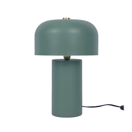 Stolní lampa houba – minimalistický kovový design, zlatý detail