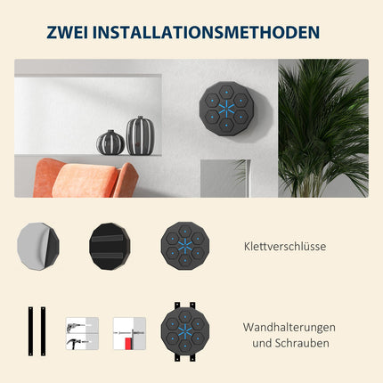 Elektronický LED Bluetooth boxovací terč - na stěnu, do domácnosti