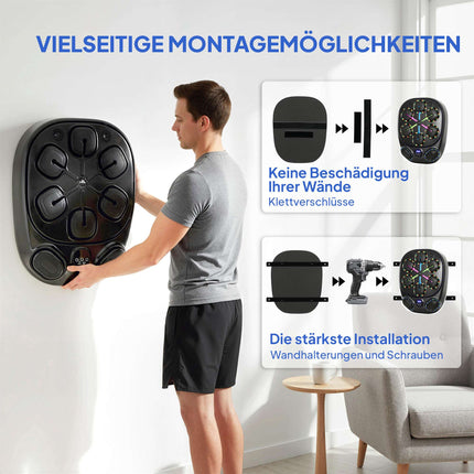 Boxovací stroj s hudbou s LED světly a Bluetooth