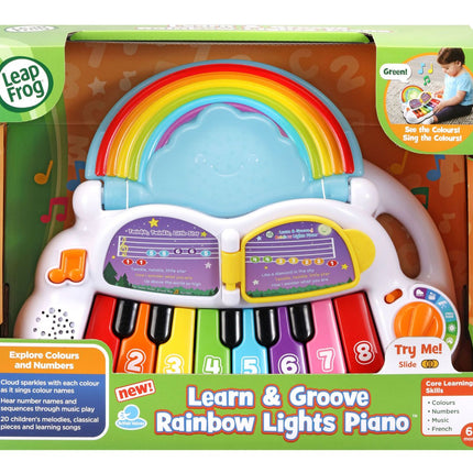 Hudební hračka piano s duhovými světly pro děti