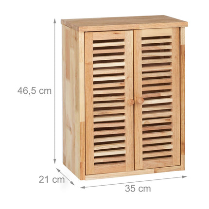 Schmaler Holzschrank