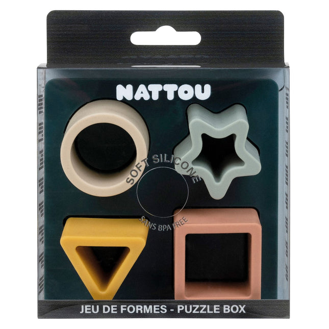 Nattou hra s tvary, šalvějově zelená