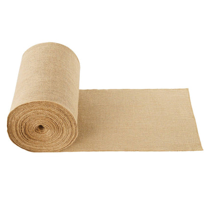 Natural Burlap Fabric Roll, 14 in x 150 ft, 250 g/m²
