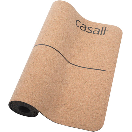 Natural Cork Yoga Mat, 5mm Thickness, Black