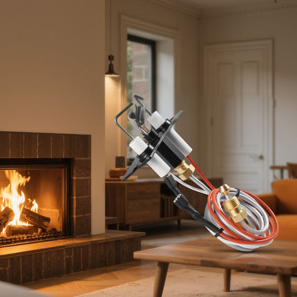 Natural Gas Fireplace Pilot Assembly With Igniter, 24 In