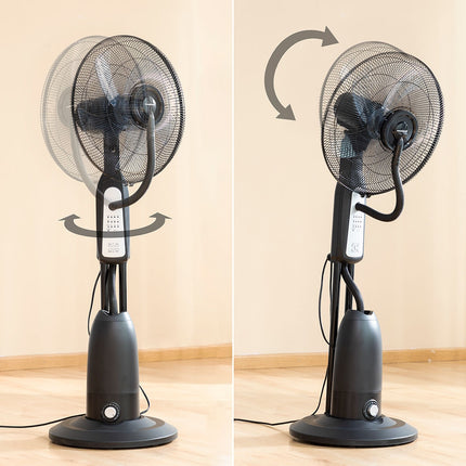 Stojanový ventilátor s rozprašovačem s dálkovým ovládáním InnovaGoods Mistinn černý 90 W 2,8 L